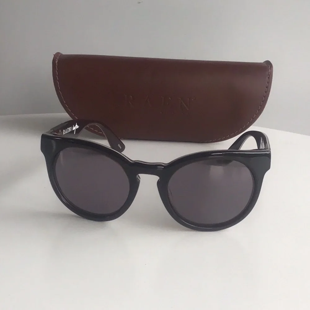 RAEN Dayton optics chocolate Frame Sunglasses with Brown Case